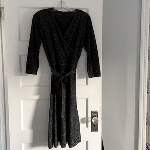 Black silver sparkle dress